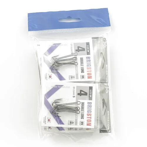 Крючок двойник Brigston Double long № 4 ( уп. 5 шт.)