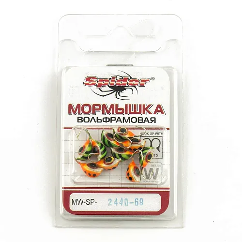 Мормышка вольфрамовая Spider Мидия с ушком краш. 4,0 мм 1 гр 69