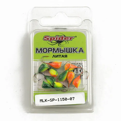 Мормышка Spider литая капля с ушком 5,0 мм 07