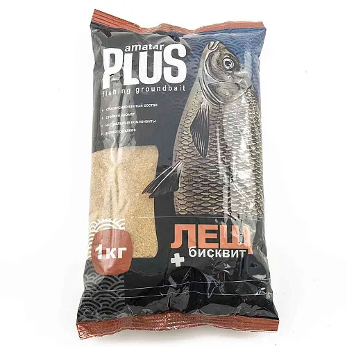 Прикормка Amatar PLUS 1кг (в упак. 10 шт.) Лещ-Бисквит