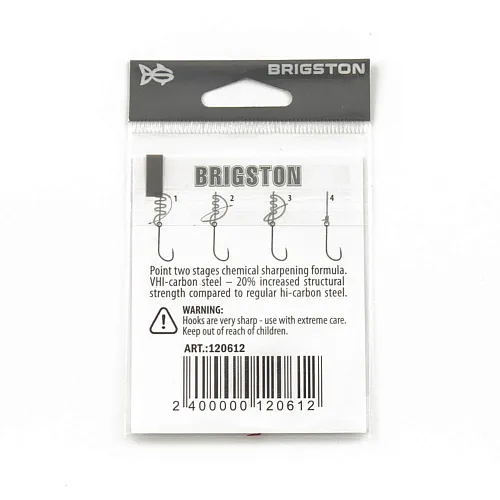 Крючок Brigston Keiryu Red № 4 ( уп. 7 шт.)