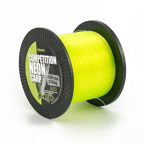 Леска Caiman Competition Neon Carp 1200м green 0,28мм