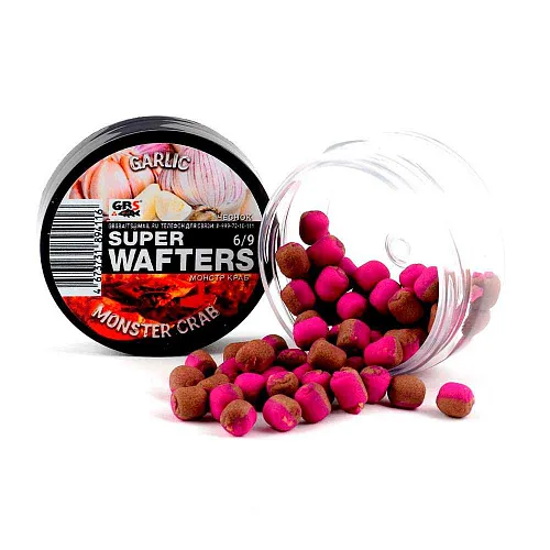 Бойлы нейтральной плавучести (Wafters) GBS Чеснок-монстр-краб 6х9мм