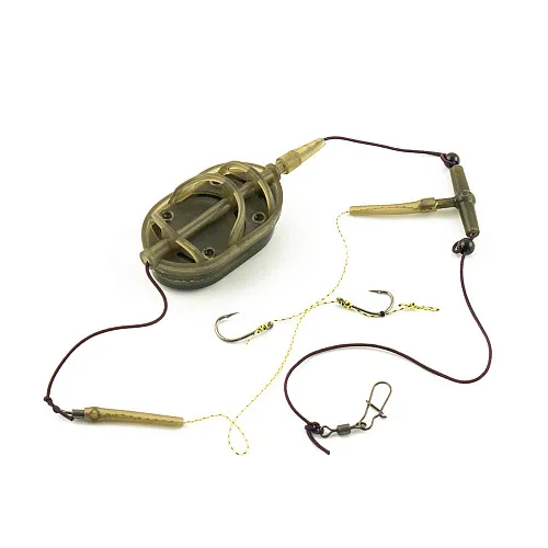 Монтаж Palomino PL6131-C с флэт кормушкой отвод вертолет 2 крючка 70g