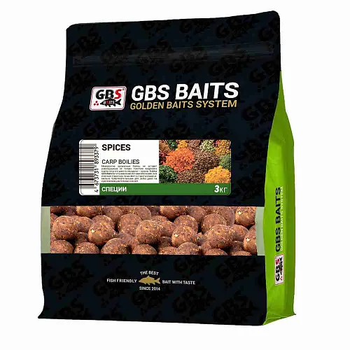 Бойлы тонущие GBS Baits 20мм 3кг Специи