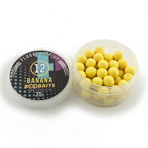 Бойлы Pop up BOO Baits 12мм Банан 25гр банка
