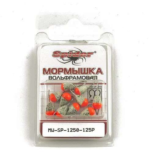 Мормышка вольфрамовая Spider капля с отверст. 5,0 мм 1,65 гр 125Р