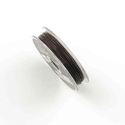 Поводочный материал Caiman Skin Flex в оплетке Dark Brown 10m 25lbs 205860