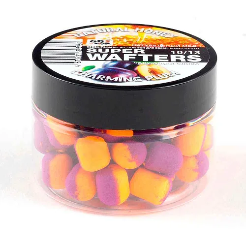 Бойлы нейтральной плавучести (Wafters) GBS Мед-чарующая слива 10х13мм