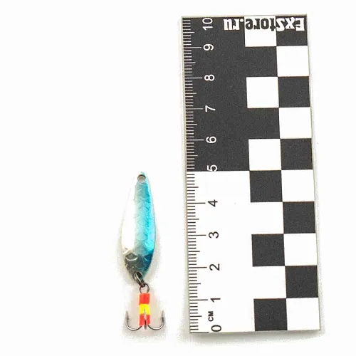 Блесна зимняя Profilux Малек М 3гр цв. 08 серебро-голубой чешуя