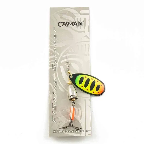 Блесна вращающаяся Caiman Round Accoustic 12гр #5 цвет CA24 (5шт в упак.)