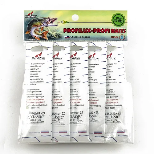 Мандула Profilux "Classic" 2Х цв 25 черный-красный-черный