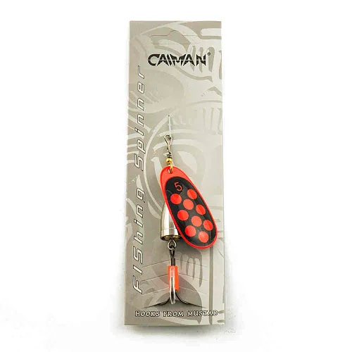 Блесна вращающаяся Caiman Super Vibbra 13гр #5 цвет CA26 (5шт в упак.)