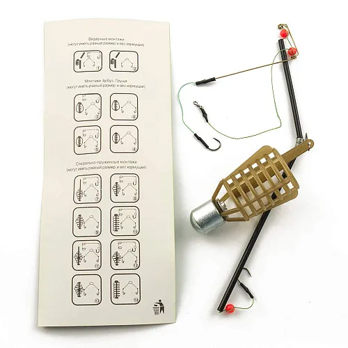 Монтаж фидерный Palomino c кормушкой Bullet 238 50g 2 крючка