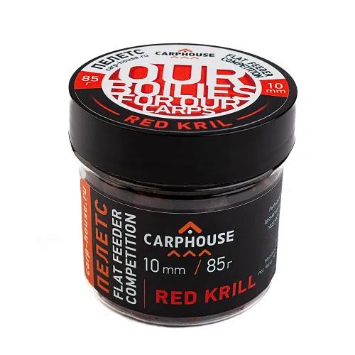 Пелетс насадочный Carp House Red Krill 10мм (банка)
