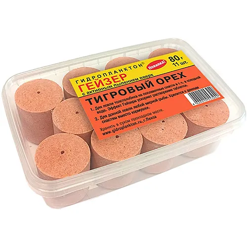 Гидропланктон Гейзер 80г в контейнере, 11 табл. Тигровый орех