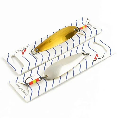 Блесна колеблющаяся Profilux Орка Б 11гр цв. 01-з серебро+золото (5 шт в упак.)