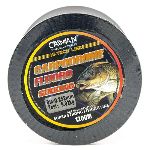Леска Caiman Carpodrome Fluoro orange 1200м 0,252 мм