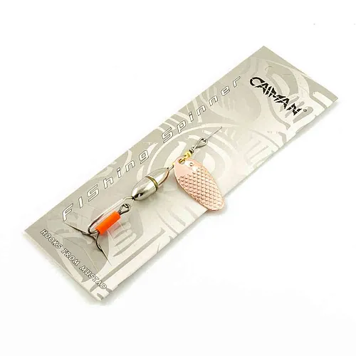 Блесна вращающаяся Caiman Oval core 10гр #4 цвет CA01 (5шт в упак.)