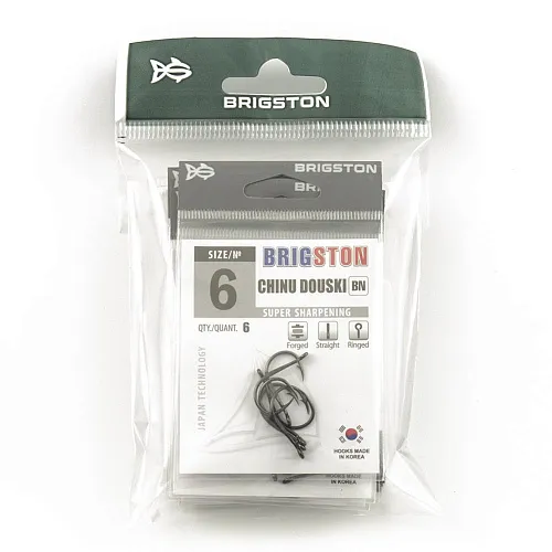 Крючок Brigston Chinu Douski BN № 6 ( уп. 6 шт.)