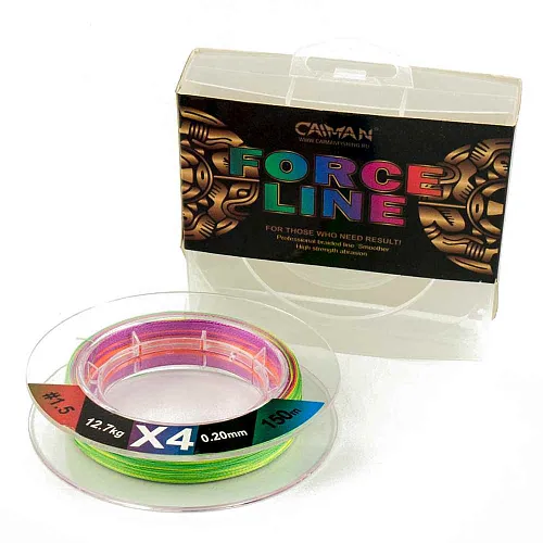 Шнур Caiman Force Line 150м 0,20мм #1.5 цветной 