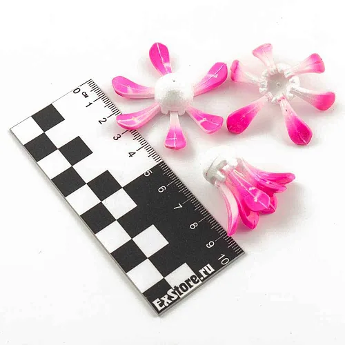 Поплавок зимний Proliv "Ромашка" 6 лепестков 1,4 гр (розовый) отгрузка 2-2,5 гр (3 шт. в упак)