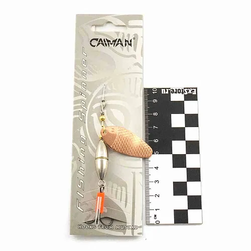 Блесна вращающаяся Caiman Oval core 15гр #5 цвет CA01 (5шт в упак.)