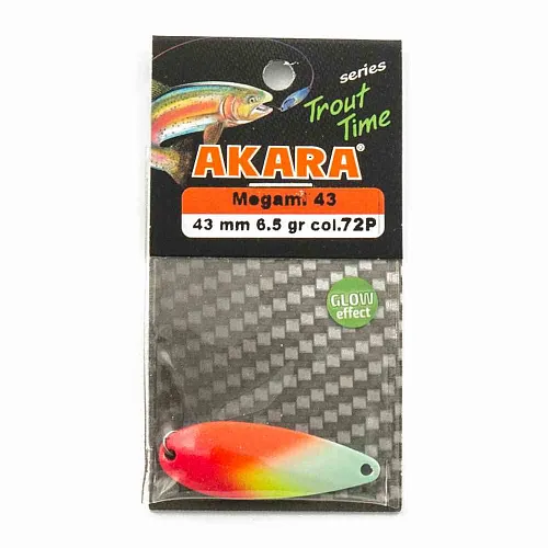 Блесна форелевая колеб. AKARA trout time Megami 43мм 6,5гр цвет 72Р