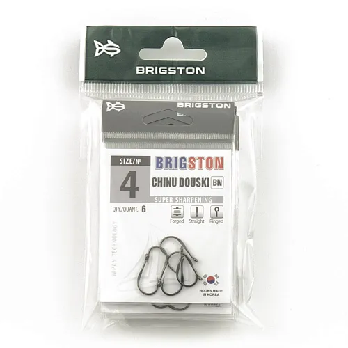 Крючок Brigston Chinu Douski BN № 4 ( уп. 6 шт.)