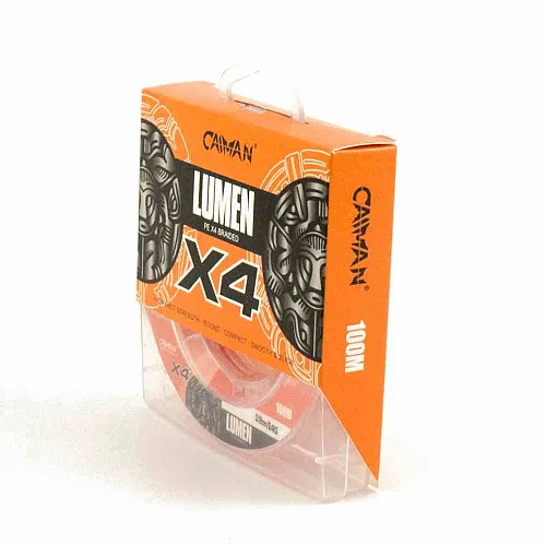 Шнур Caiman Lumen 100м 0,12мм оранжевый