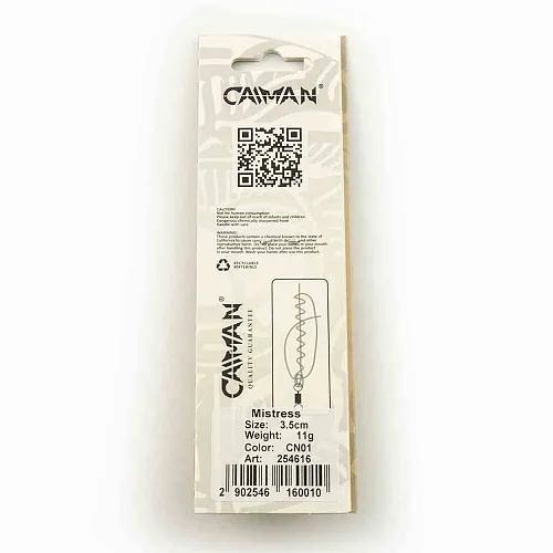 Блесна колеблющаяся Caiman Mistress 11гр 3,5см цвет CN01 (5шт в упак.)