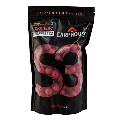 Бойлы Carp House вареные S3 Скопекс красный 1кг