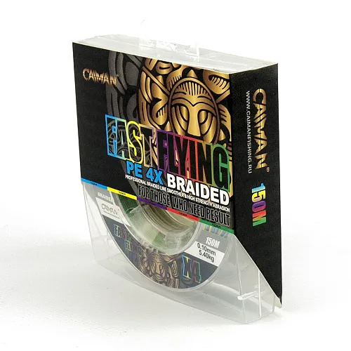 Шнур Caiman Fast flying 4PE 0,10 мм 150 м Multicolor 225502