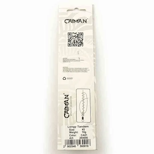 Блесна вращающаяся Caiman Longy Tandem 10гр #3 цвет CA01 (5шт в упак.)