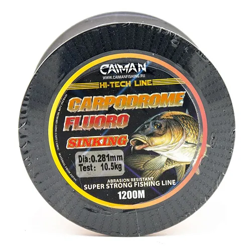 Леска Caiman Carpodrome Fluoro orange 1200м 0,281 мм