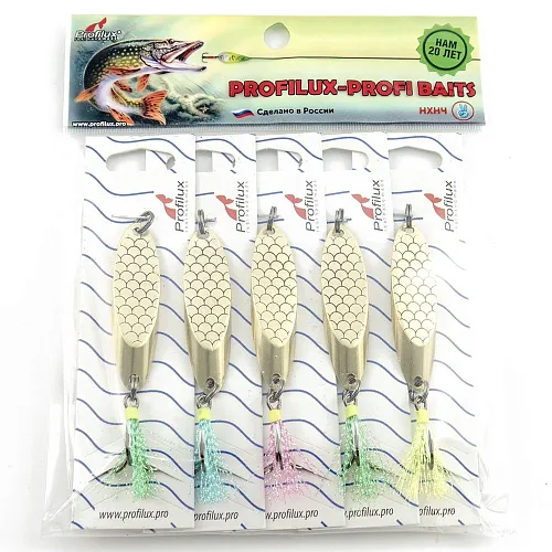 Блесна кастмастер Profilux (21 гр.) цвет 05 латунь чешуя
