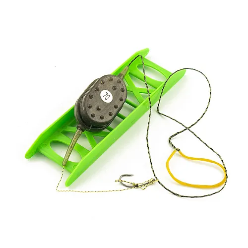 Монтаж на мотовиле Palomino PL6143-C с флэт кормушкой 1 крючок - 70g (10 шт в упак)