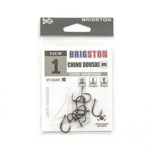 Крючок Brigston Chinu Douski BN № 1 ( уп. 10 шт.)