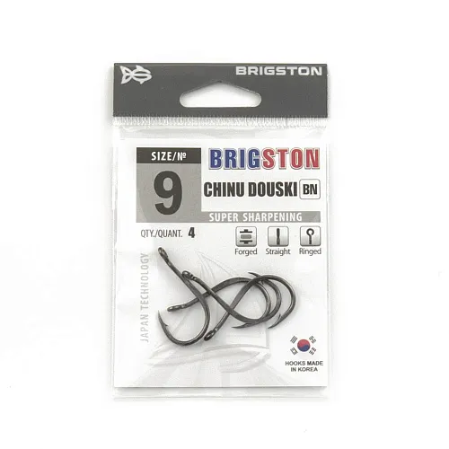 Крючок Brigston Chinu Douski BN № 9 ( уп. 4 шт.)