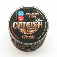 Шнур Caiman Catfish 300м 0,7мм 65кг коричневый