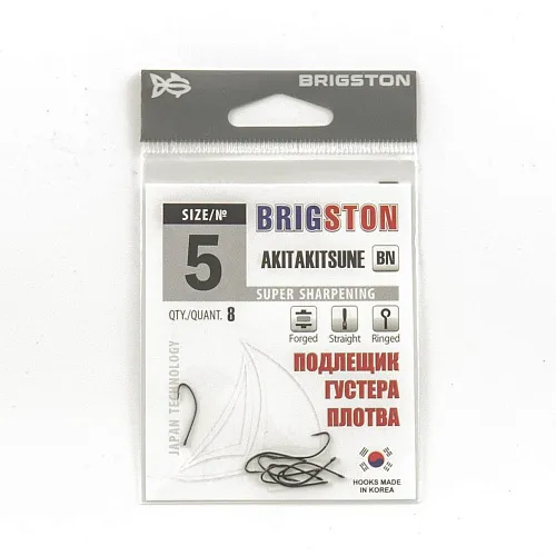 Крючок Brigston Akitakitsune BN №5 (8шт в упак)