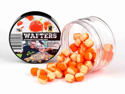 Вафтерсы GBS&Fadeev (wafters) Клубника со сливками 10х12мм (+ликвид)
