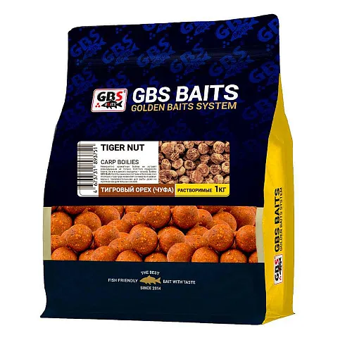 Бойлы растворимые GBS Baits 24мм 1кг Тигровый орех