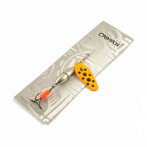 Блесна вращающаяся Caiman Oval core 20гр #6 цвет CA19 (5шт в упак.)