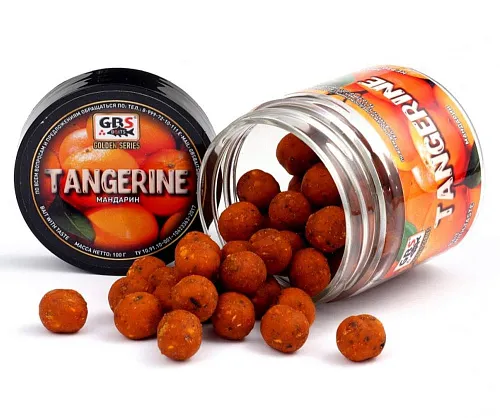 Бойлы GBS Baits тонущие насадочные 15мм 100гр Мандарин (5шт в упак)
