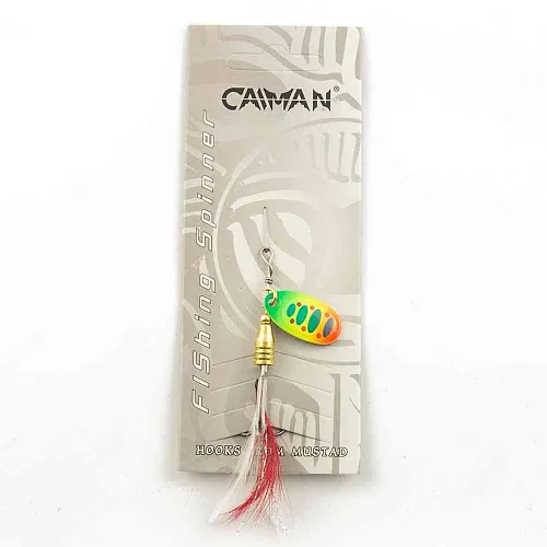 Блесна вращающаяся Caiman Pike killer classic 3гр #1 цвет CA59 (5шт в упак.)