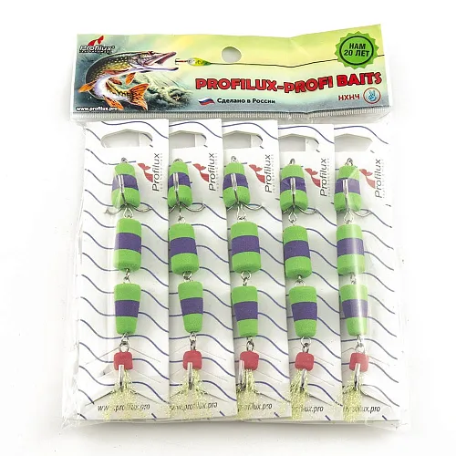 Мандула Profilux "Classic" 3Х цв 07 зеленый-фиолетовый-зеленый