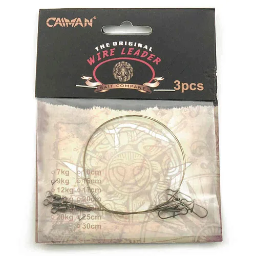 Поводок Caiman 1x7 9 кг 25см (3 шт. в уп.) 256515