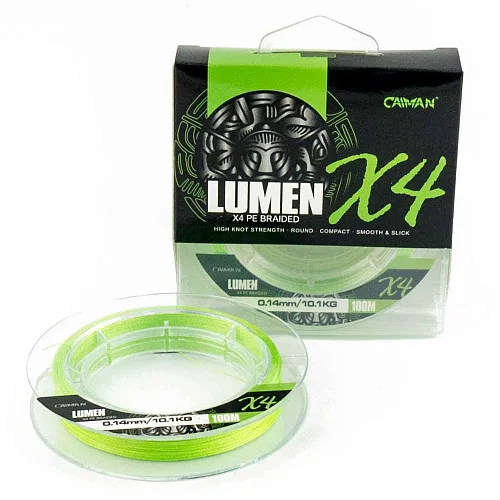 Шнур Caiman Lumen 100м 0,14мм зеленый