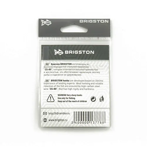 Крючок Brigston L-1Teflon № 6 ( уп. 6 шт.)